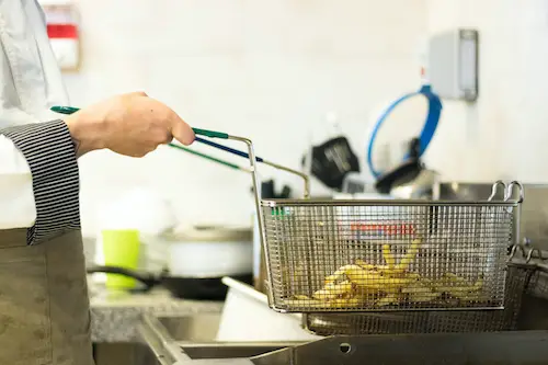 panier friture préparation frites